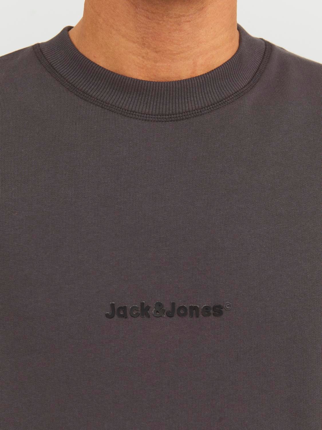 Jack & Jones Logo Sweatshirt med rund hals -Phantom - 12234185