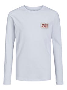 Jack & Jones Logo T-särk Junior -White - 12234186