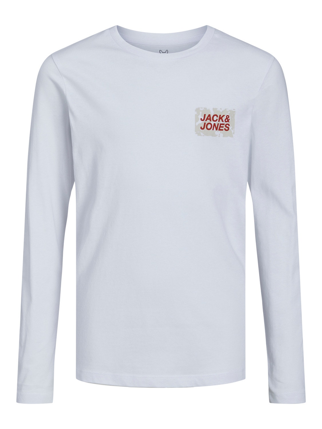Jack & Jones Logo T-skjorte For gutter -White - 12234186