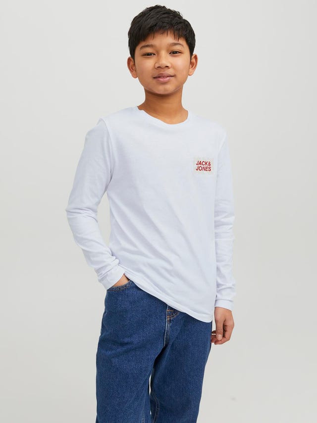 Jack & Jones Logo T-skjorte For gutter - 12234186