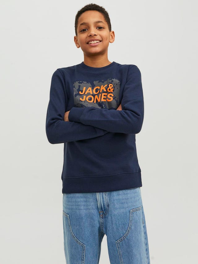 Jack & Jones Logo Crew neck Sweatshirt For boys - 12234187