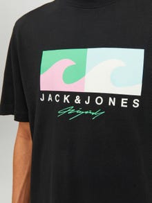 Jack & Jones Logo Rundhals T-shirt -Black - 12234214