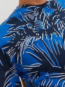 Jack & Jones All Over Print Crew neck T-shirt -Nautical Blue - 12234295