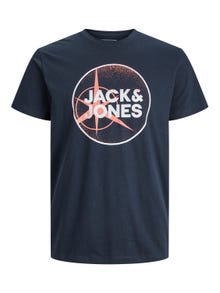 Jack & Jones Logo Crew neck T-shirt -Navy Blazer - 12234347