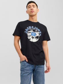 Jack & Jones Logo Crew neck T-shirt -Black - 12234350