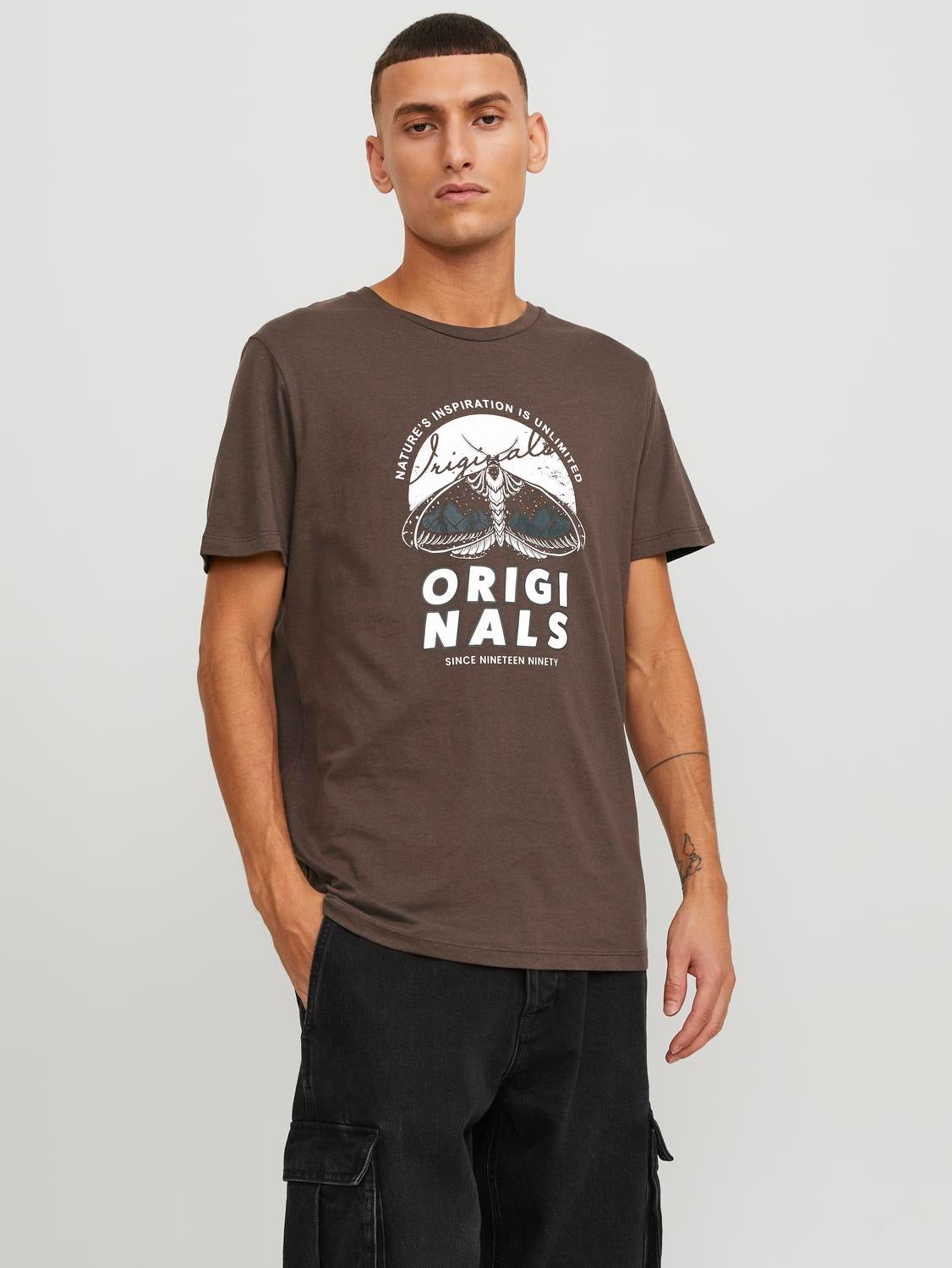 Jack & Jones Logo O-hals T-skjorte - 12234355
