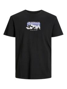 Jack & Jones Logo O-hals T-skjorte -Black - 12234355