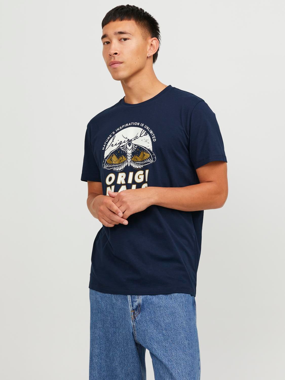 Jack & Jones Logo O-hals T-skjorte - 12234355
