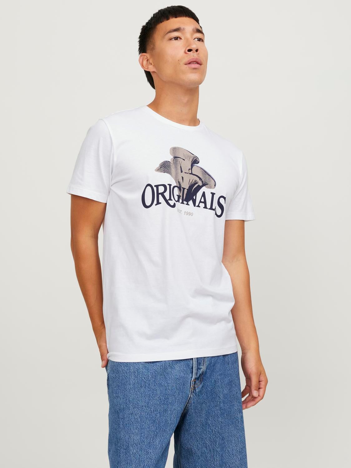 Jack & Jones Logo O-hals T-skjorte - 12234355