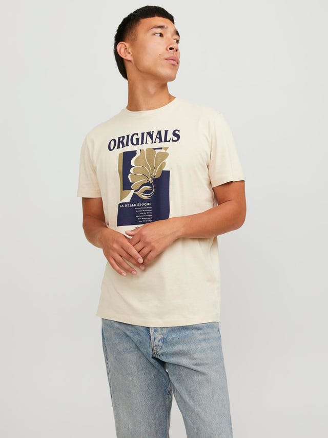 Jack & Jones Logo Rundhals T-shirt - 12234356