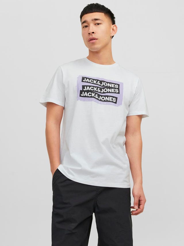 Jack & Jones Logotyp Rundringning T-shirt - 12234359
