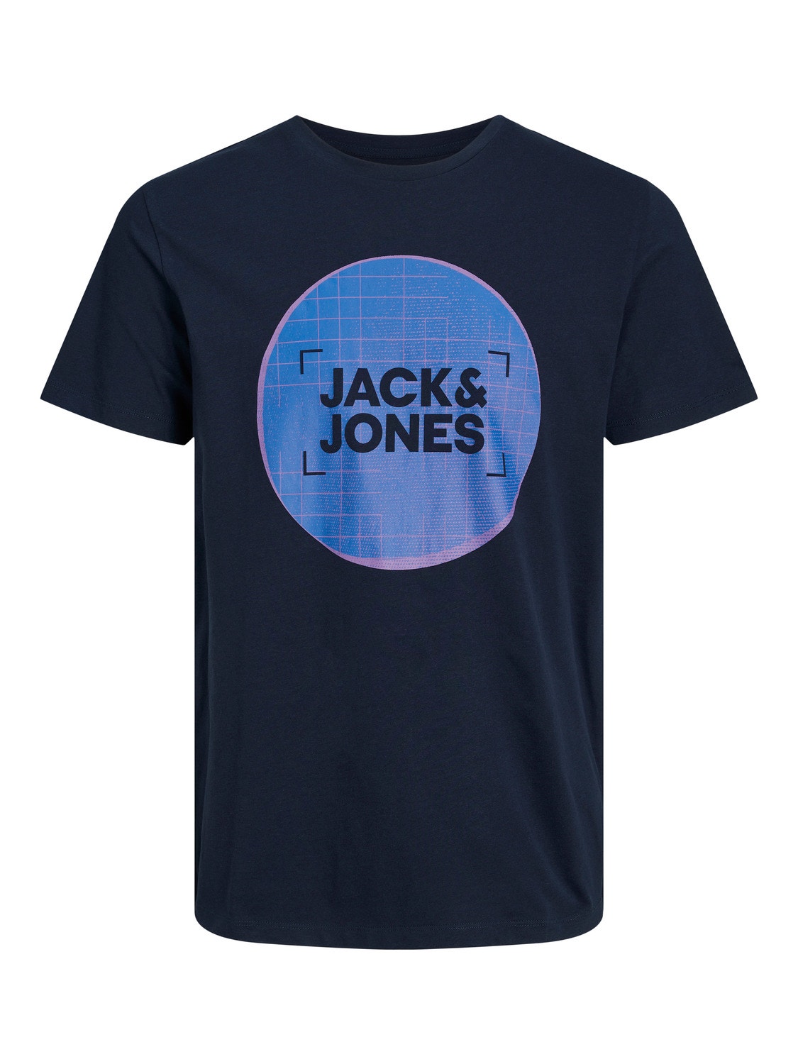 Jack & Jones Logo Ronde hals T-shirt -Navy Blazer - 12234360