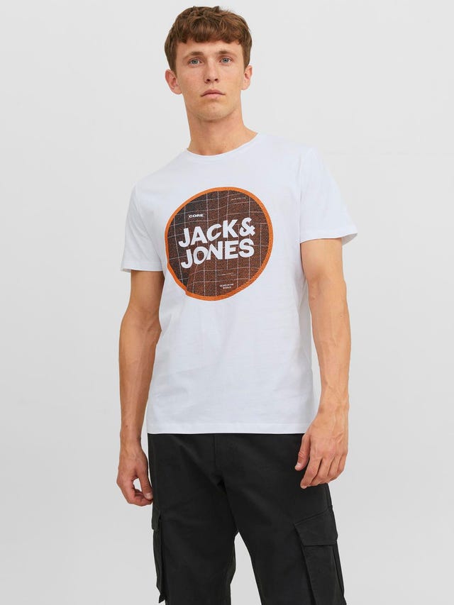 Jack & Jones T-shirt Uni Col rond - 12234361