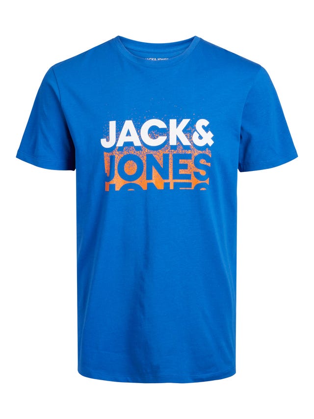 Jack & Jones Logo Kruhový výstřih Tričko - 12234363