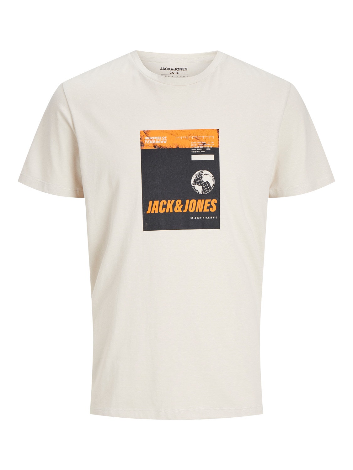Logo Crew neck T-shirt | Beige | Jack & Jones®