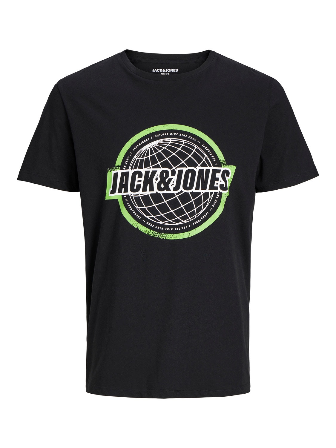 Jack & Jones Logo Pyöreä pääntie T-paita -Black - 12234365