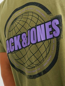 Jack & Jones T-shirt Con logo Girocollo -Olive Branch - 12234365