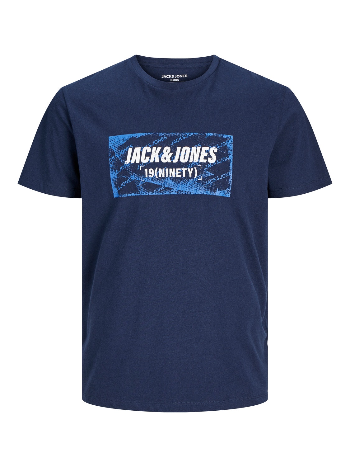 Jack & Jones Z logo Okrągły dekolt T-shirt -Navy Blazer - 12234365