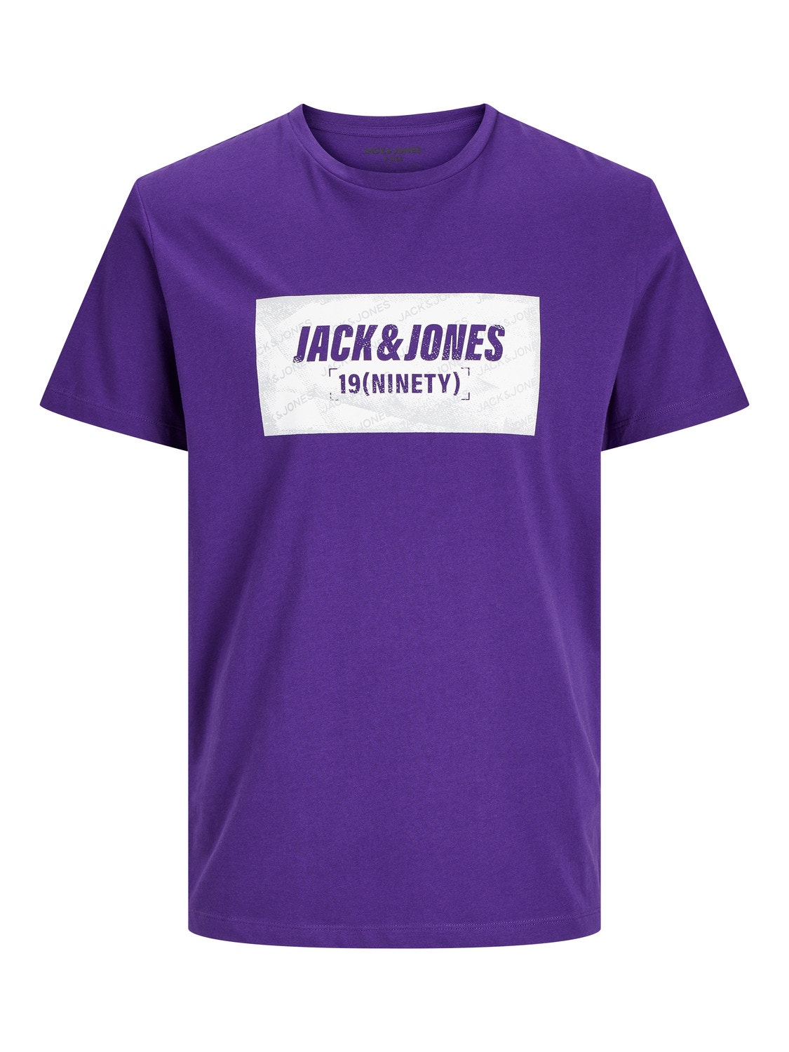 Jack & Jones T-shirt Logo Col rond -Violet Indigo - 12234365