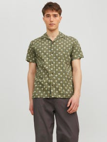 Jack & Jones Regular Fit Hawaii skjorte -Beetle - 12234367