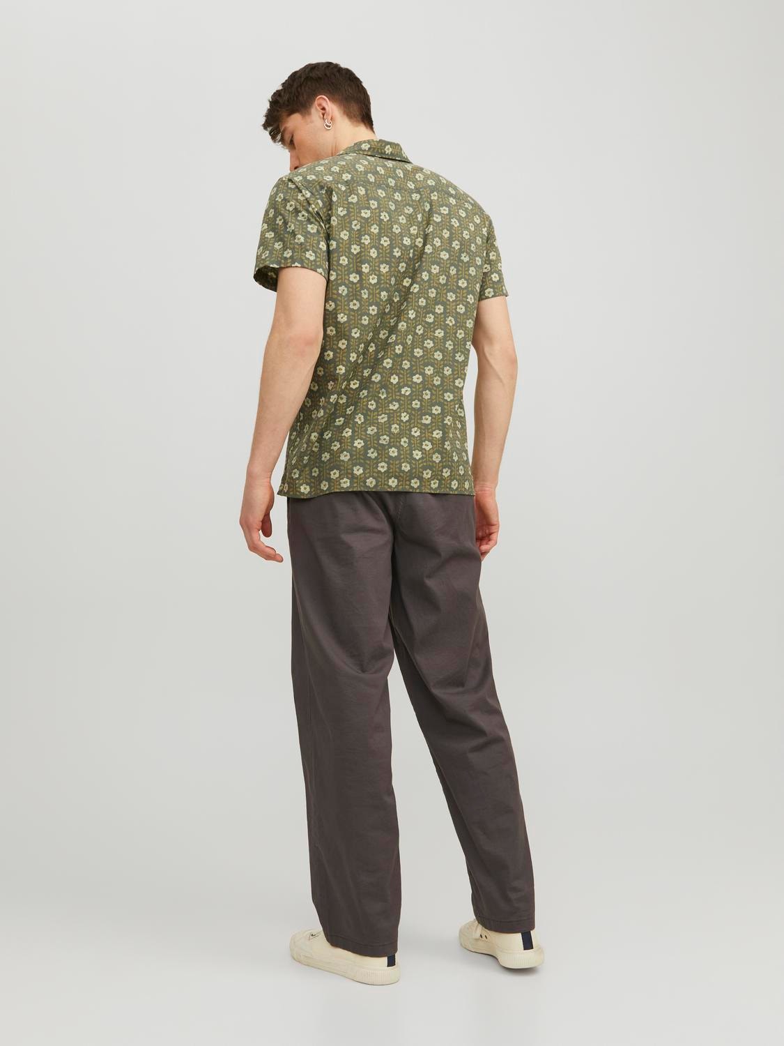 Jack & Jones Regular Fit Hawaii skjorte -Beetle - 12234367