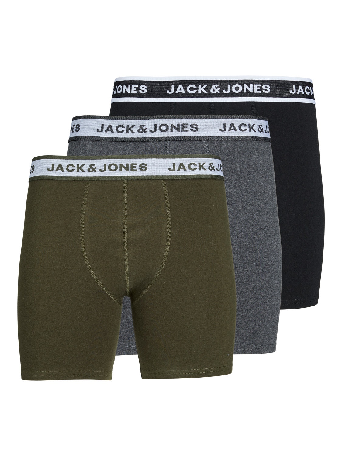 Jack & Jones 3-pakning Boxertruser -Kombu Green - 12234380