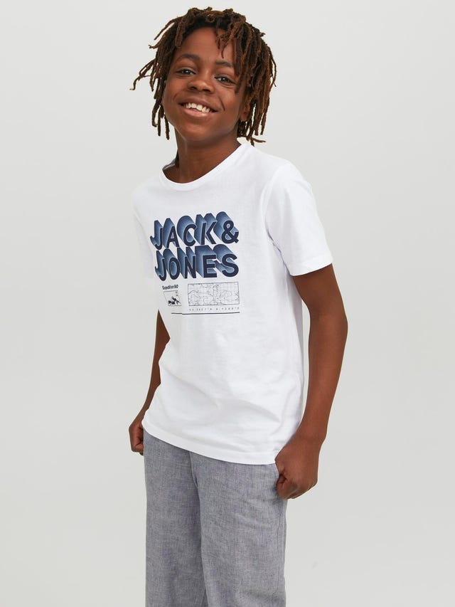 Jack & Jones Logo T-skjorte For gutter - 12234450