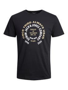 Jack & Jones Logó Környak Trikó -Black - 12234555