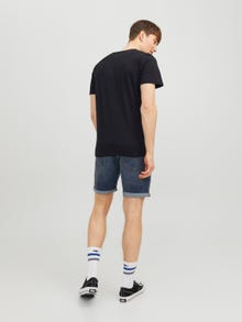 Jack & Jones Logo Kruhový výstřih Tričko -Black - 12234555