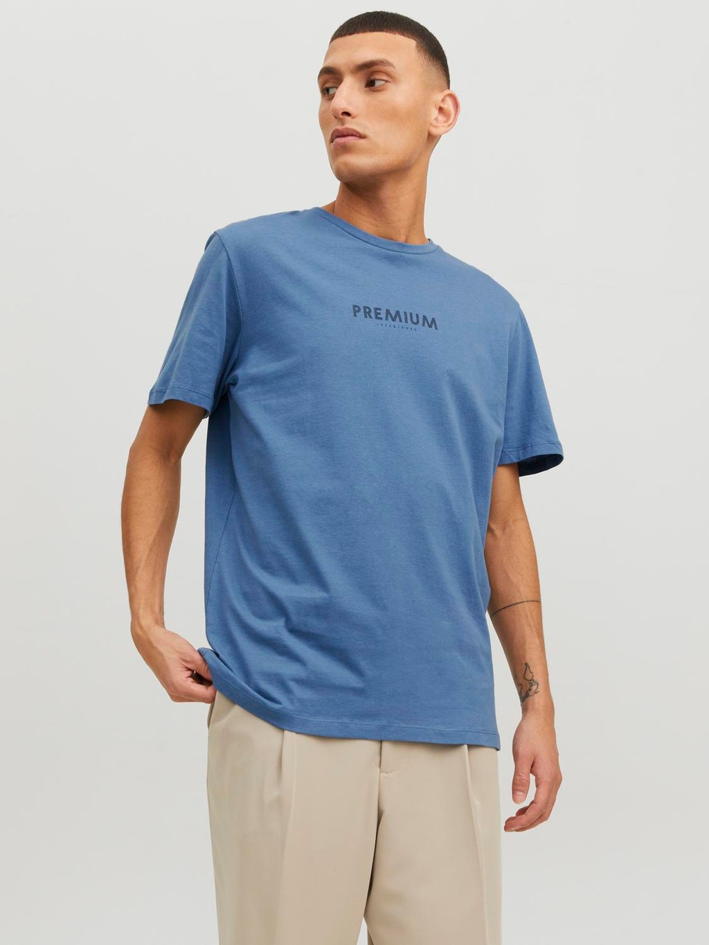 Duizeligheid Beschikbaar lamp Logo T-shirt | Midden Blauw | Jack & Jones®