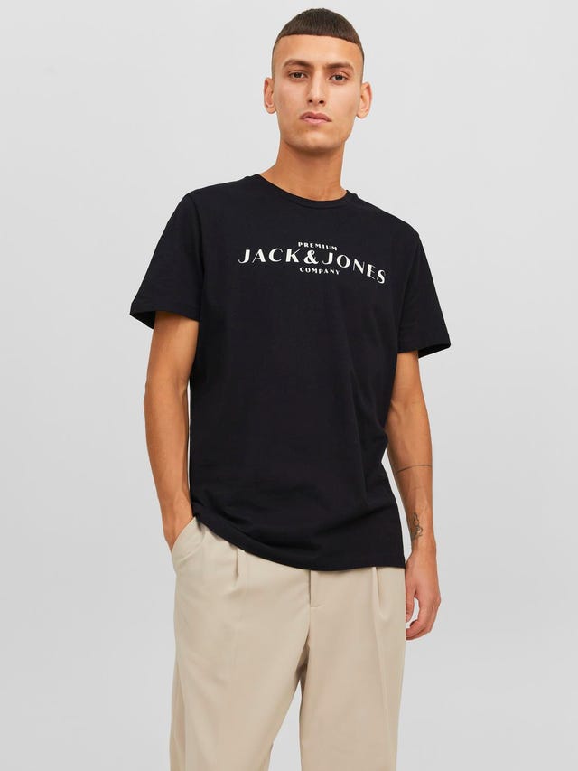 Jack & Jones Logo O-hals T-skjorte - 12234559