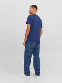 Jack & Jones Trykk O-hals T-skjorte -Twilight Blue - 12234562