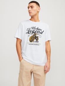 Jack & Jones Logo Ronde hals T-shirt -White - 12234567