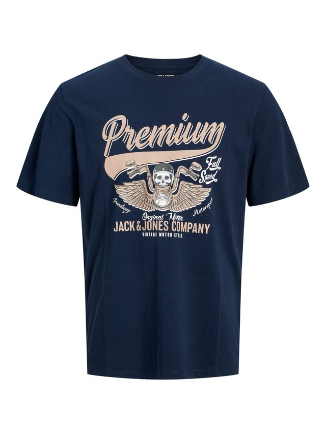 Jack & Jones Logo Rundhals T-shirt - 12234567