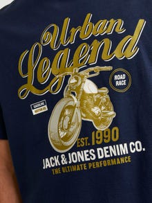 Jack & Jones Logo Crew neck T-shirt -Navy Blazer - 12234567