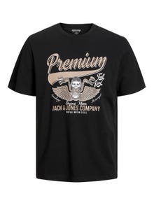 Jack & Jones Logo Pyöreä pääntie T-paita -Black - 12234567