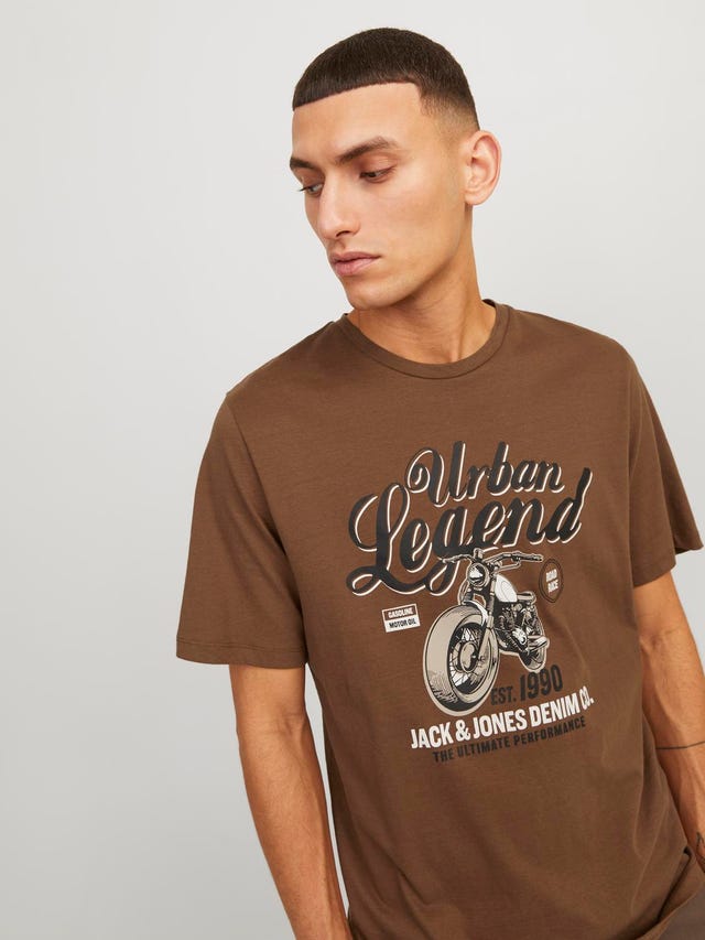 Jack & Jones Logo Ronde hals T-shirt - 12234567
