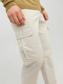 Jack & Jones Regular Fit Cargo trousers -White Pepper - 12234579