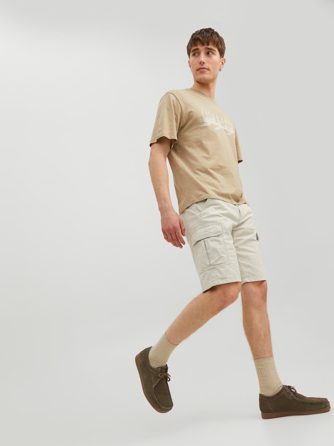 Khaki shorts clearance for sale