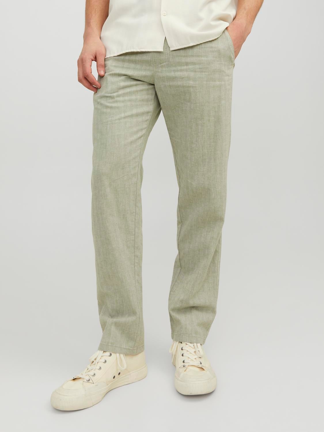 Gap White Cotton Linen Summer Trousers Chino Style Pants Size UK8 Lined |  eBay