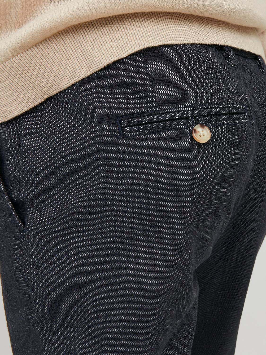 Jack & Jones Slim Fit Puuvillased püksid -Navy Blazer - 12234667