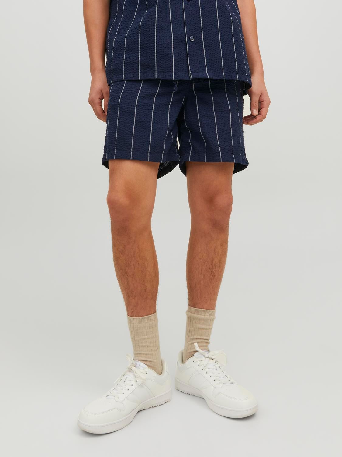 Mens navy jogger online shorts