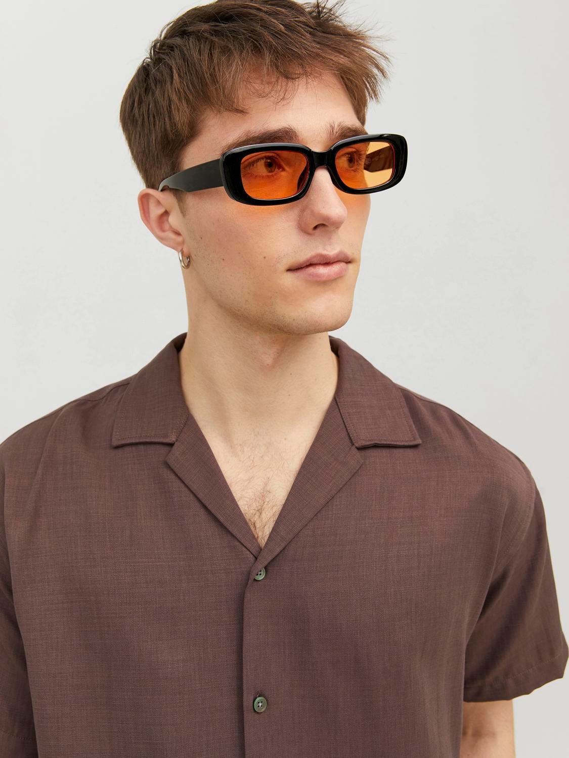 Jack & Jones Plastic Rectangular sunglasses -Black - 12234706