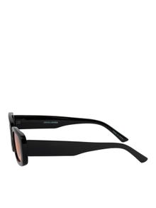 Jack & Jones Plast Rektagulära solglasögon -Black - 12234706