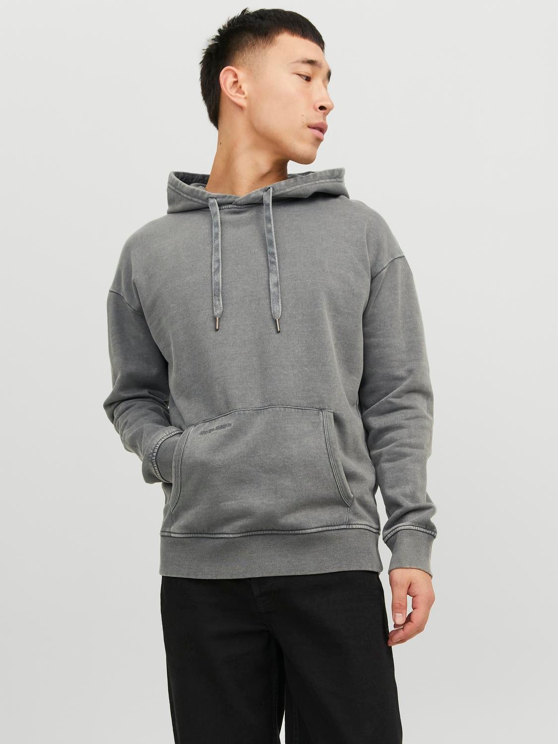 Dark grey oversized online hoodie