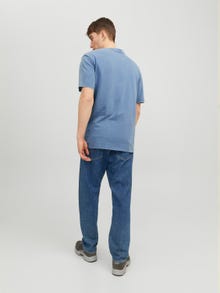 Jack & Jones Einfarbig Rundhals T-shirt -Ensign Blue - 12234741