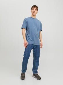Jack & Jones T-shirt Liso Decote Redondo -Ensign Blue - 12234741