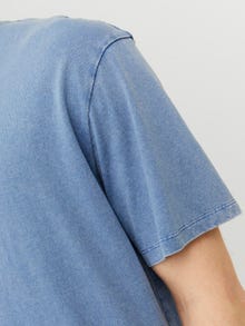 Jack & Jones Ühevärviline Ümmargune kaelus T-särk -Ensign Blue - 12234741