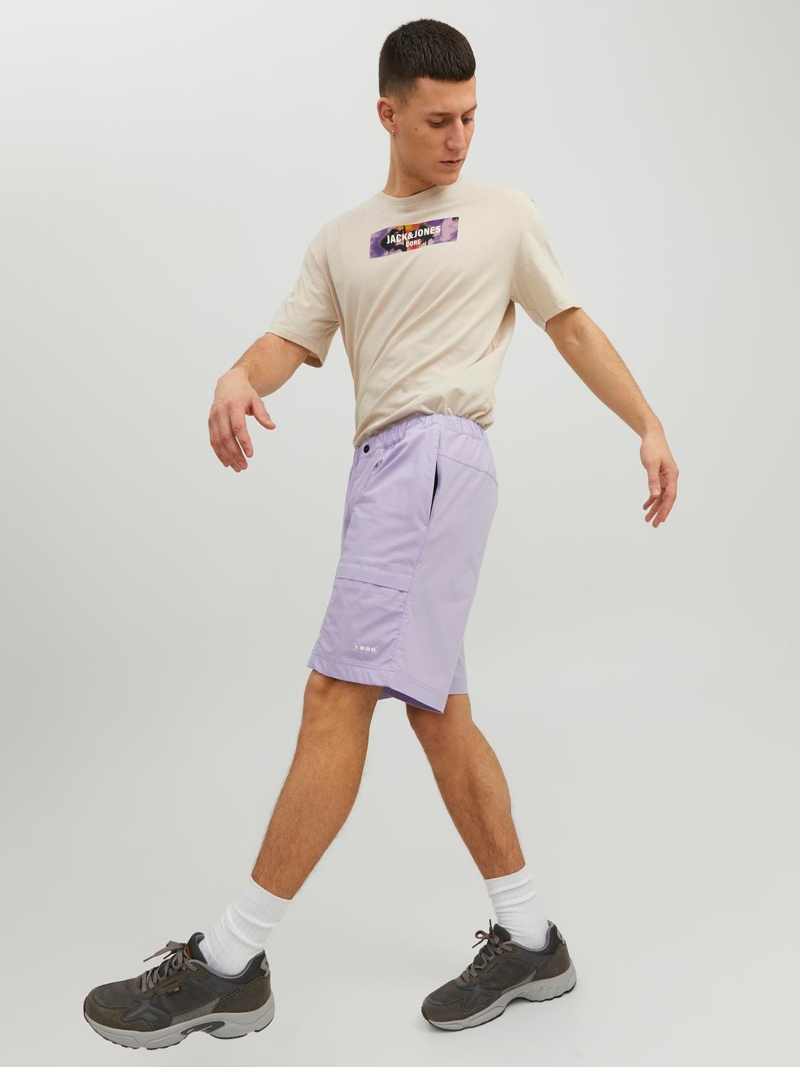 Jack & Jones Regular Fit Cargo shorts -Lavender - 12234742