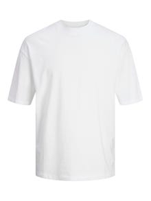 Jack & Jones Einfarbig Rundhals T-shirt -White - 12234745